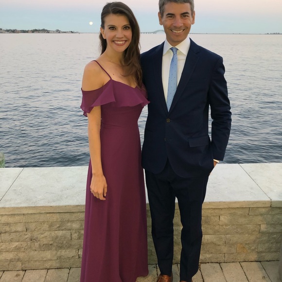 Bari Jay bridesmaid gown 1730 raspberry size 2 - Picture 5 of 6